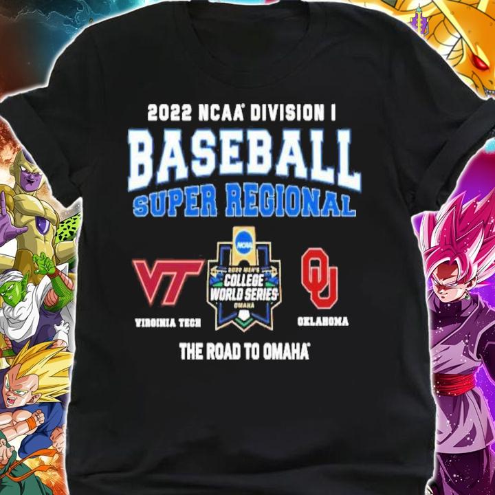 NCAA Division I Baseball Super Regional Oklahoma Vs Virginia Tech The Road To Omaha t-shirt shirt