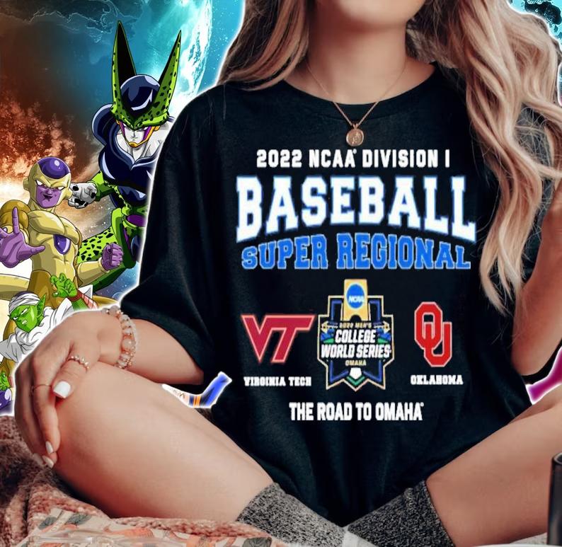 NCAA Division I Baseball Super Regional Oklahoma Vs Virginia Tech The Road To Omaha t-shirt woman shirt