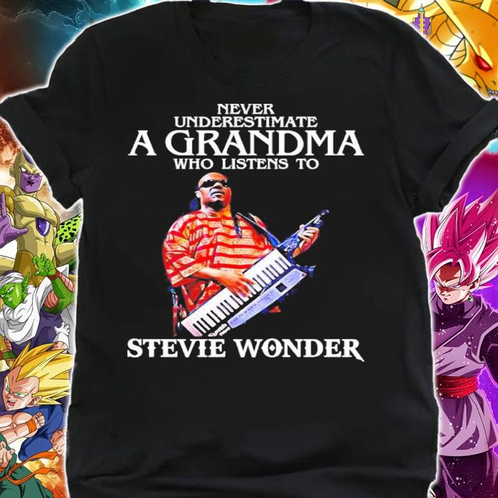 Never Underestimate A Grandma Who Listens To Stevie Wonder Shirt t-shirt shirt