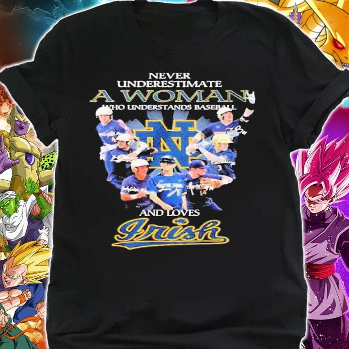 Never Underestimate A Woman And Loves Irish Baseball Team Signatures Shirt t-shirt shirt