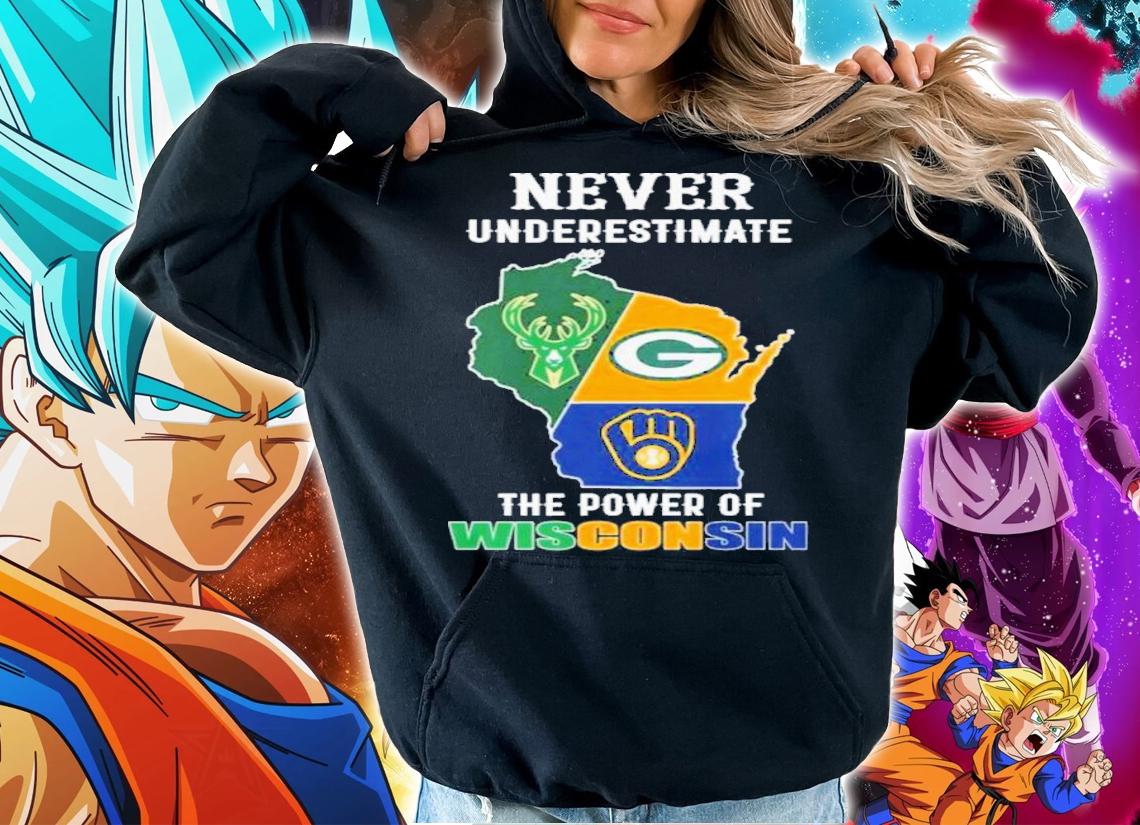 Never Underestimate The Power Of Wisconsin Team Sport 2022 Shirt t-shirt hoodie
