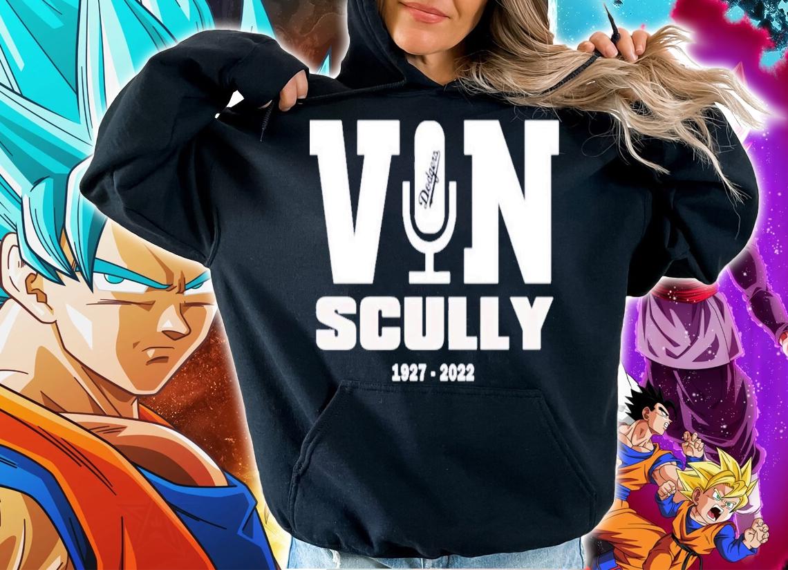 RIP Vin Scully Microphone 1927-2022 T-Shirt t-shirt hoodie