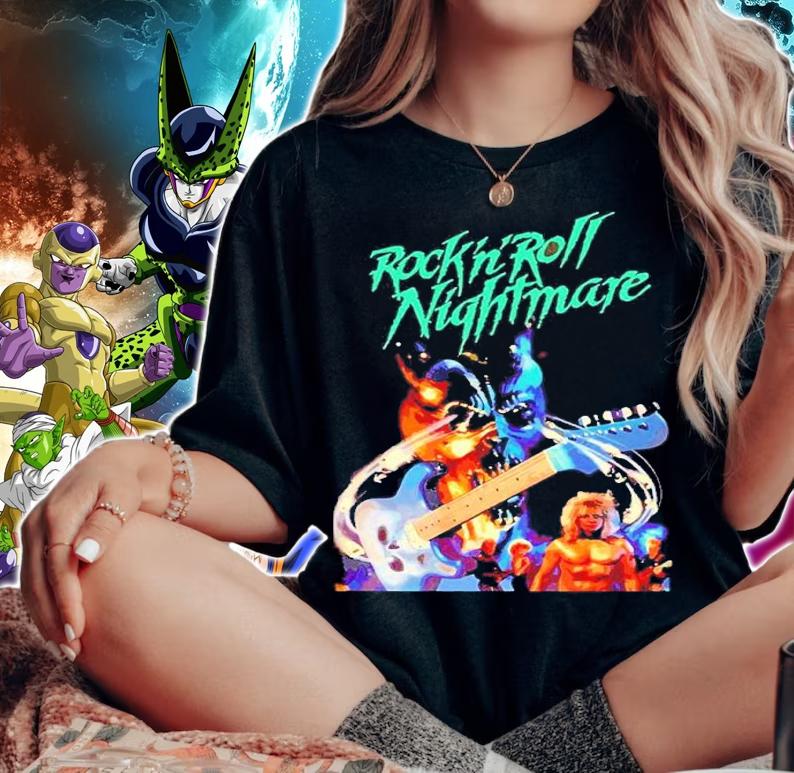 Rock 'n' Roll Nightmare Horror Shirt t-shirt woman shirt