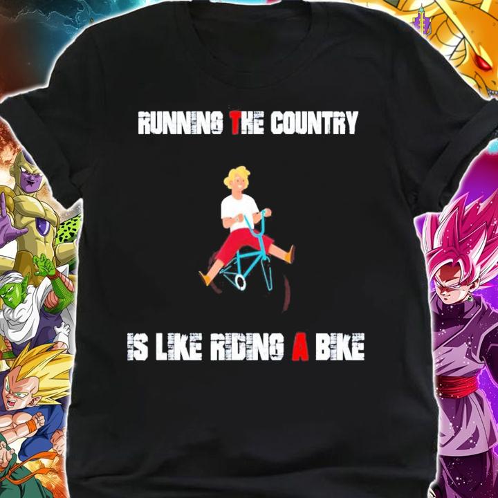 Running The Country Is Like Riding A Bike Biden Meme T-Shirt t-shirt shirt