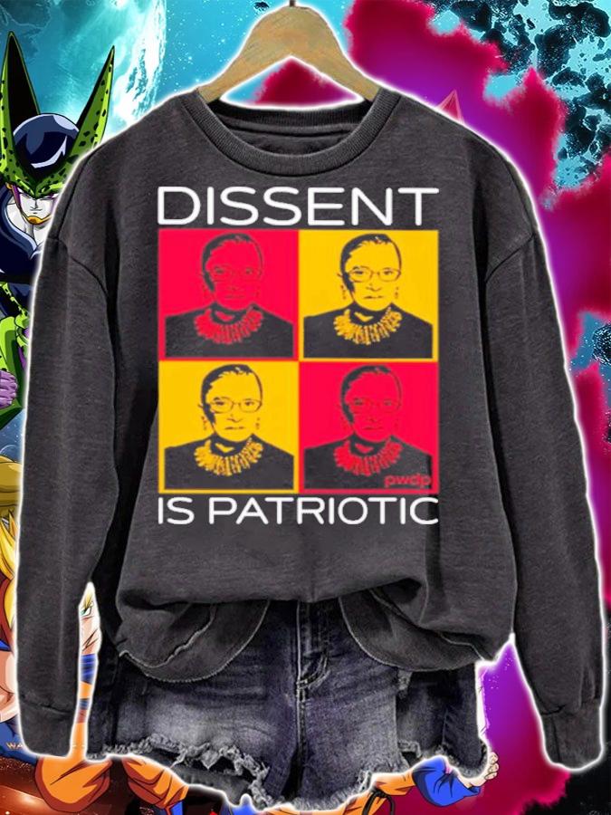 Ruth Bader Ginsburg Dissent Is Patriotic Megan Ranney MD MPH Shirt t-shirt sweatshirt