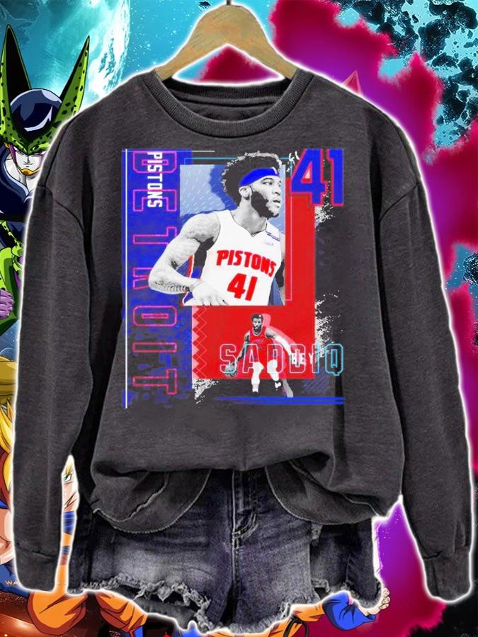 Saddiq Bey Basketball Paper Poster Pistons 2 Shirt t-shirt sweatshirt