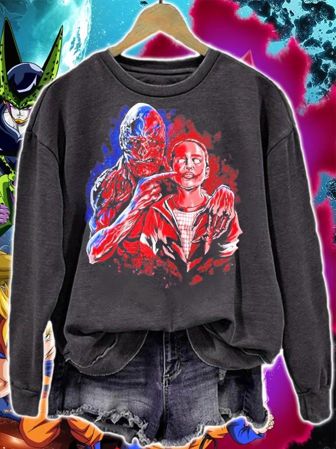 Stranger Things Vecna and Max smile shirt t-shirt sweatshirt
