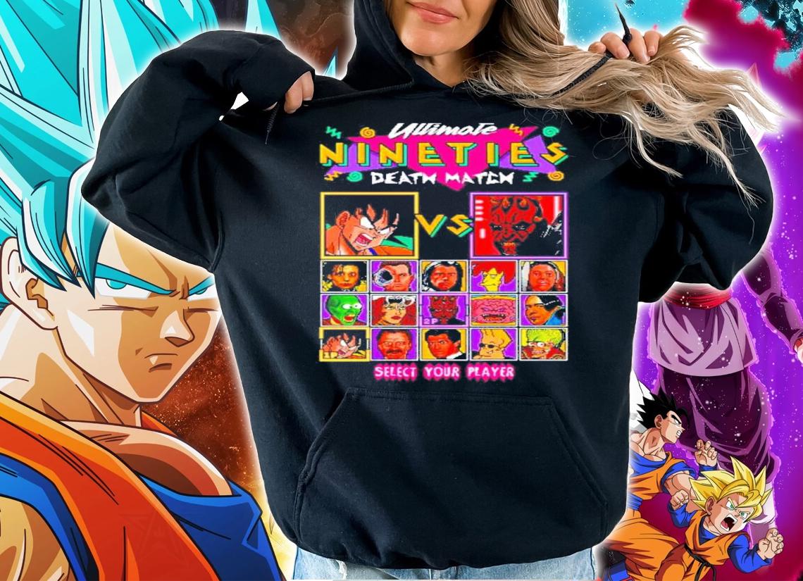 Ultimate Nineties Death Match Darth Maul Vs Son Goku Shirt t-shirt hoodie