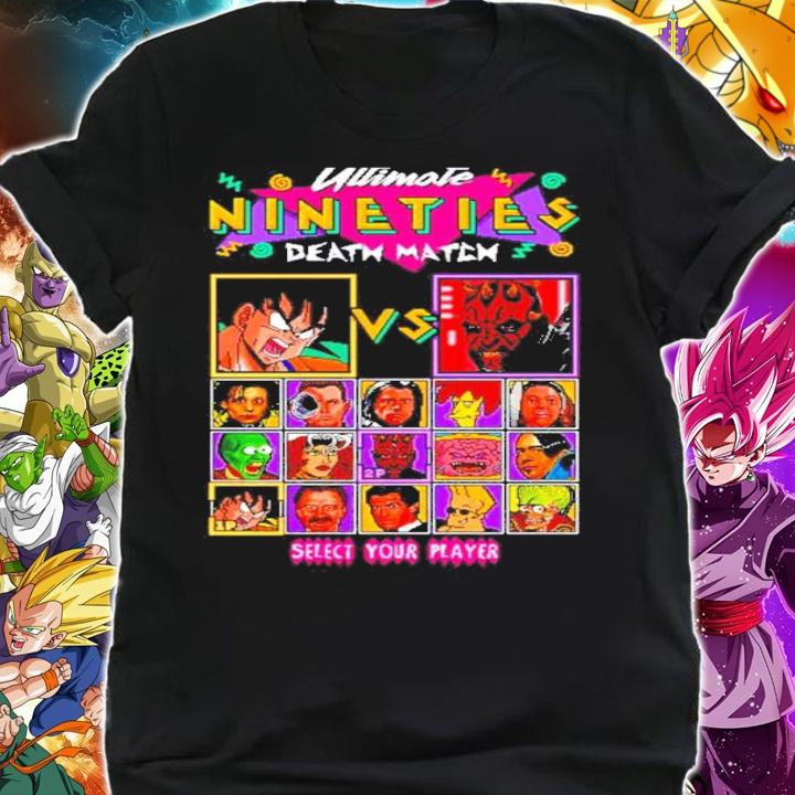 Ultimate Nineties Death Match Darth Maul Vs Son Goku Shirt t-shirt shirt