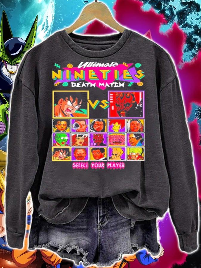 Ultimate Nineties Death Match Darth Maul Vs Son Goku Shirt t-shirt sweatshirt
