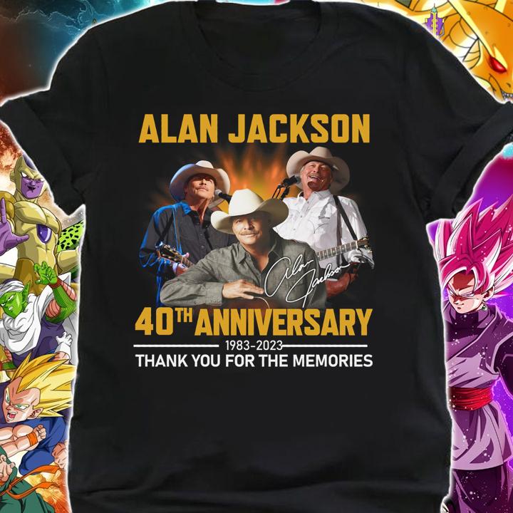 Alan Jackson 40th Anniversary 1983-2023 Thank You For The Memories t-shirt shirt