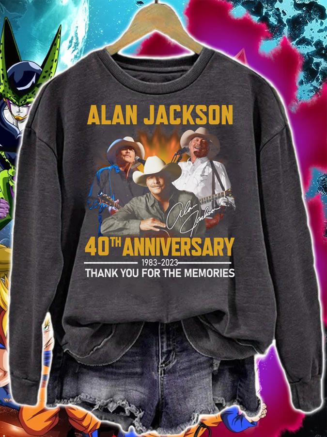 Alan Jackson 40th Anniversary 1983-2023 Thank You For The Memories t-shirt sweatshirt