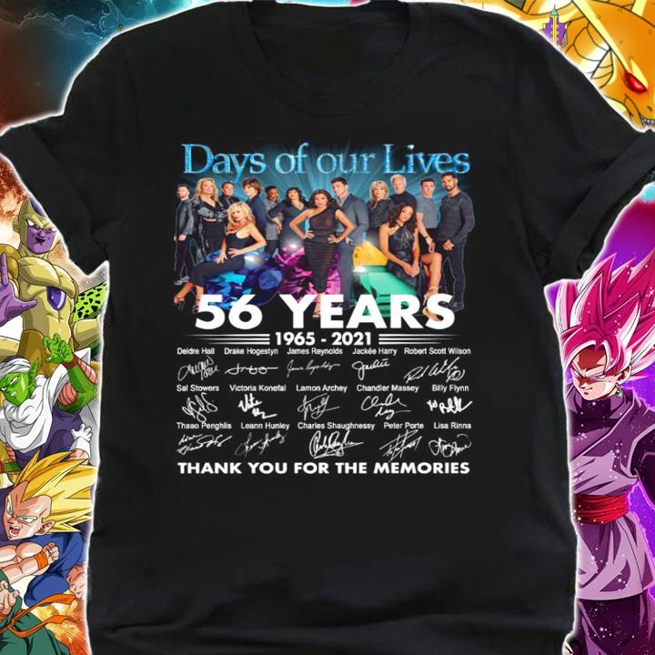 Days Of Our Lives 56 Years Of 1965-2021 Signatures t-shirt shirt
