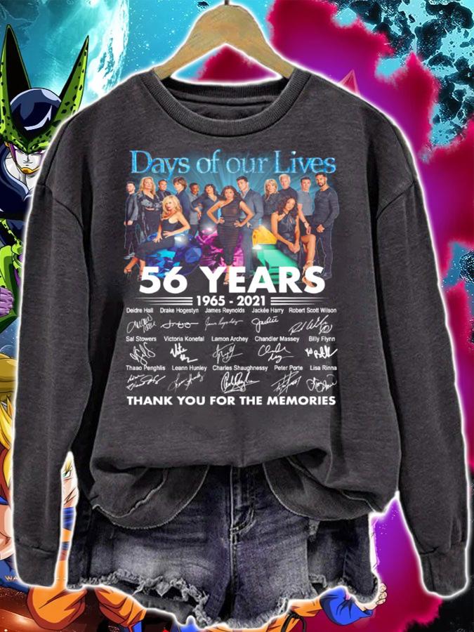 Days Of Our Lives 56 Years Of 1965-2021 Signatures t-shirt sweatshirt