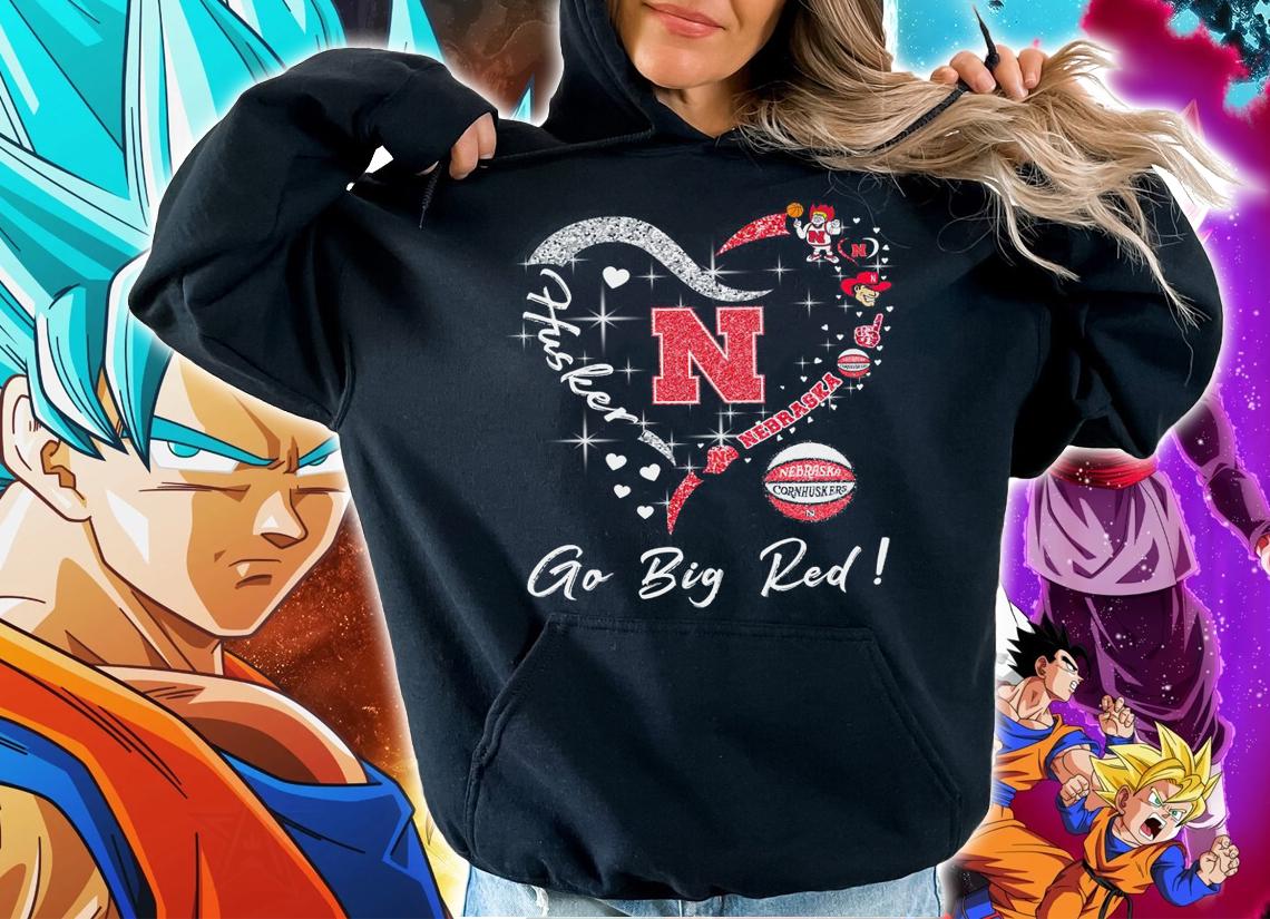 Heart Nebraska Cornhuskers Go Big Red Husker Football Lover t-shirt hoodie