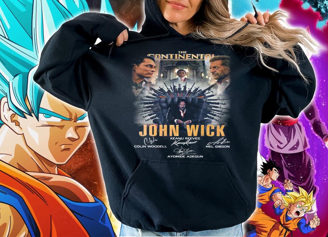 The Continental From the World of John Wick Keanu Reeves Signatures t-shirt hoodie