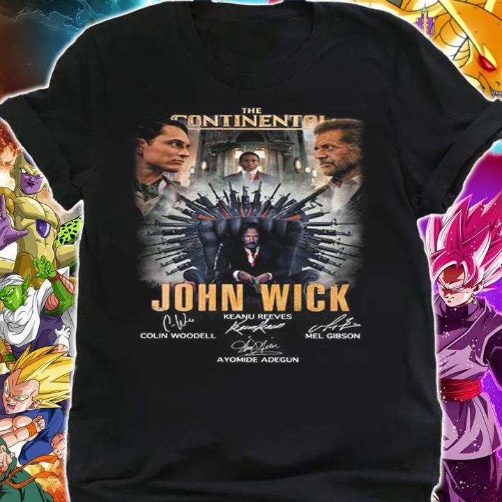 The Continental From the World of John Wick Keanu Reeves Signatures t-shirt shirt