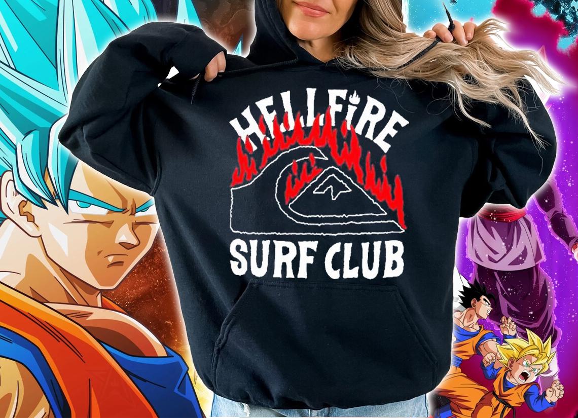 Stranger Things X Quiksilver Hell Fire Surf Club T-Shirt t-shirt hoodie