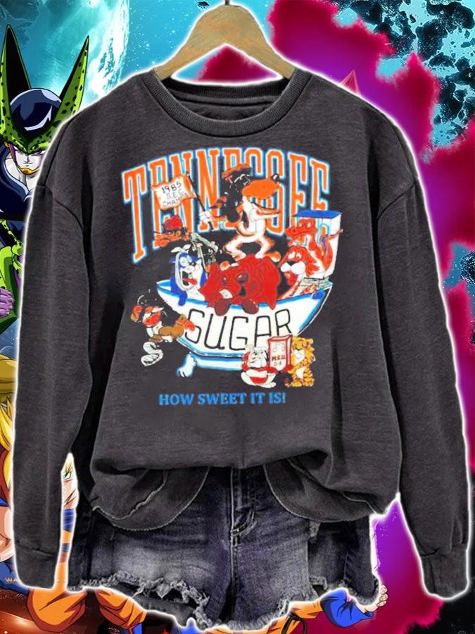 Sugar Animated Football University Of Tennessee Vintage T-Shirt t-shirt sweatshirt
