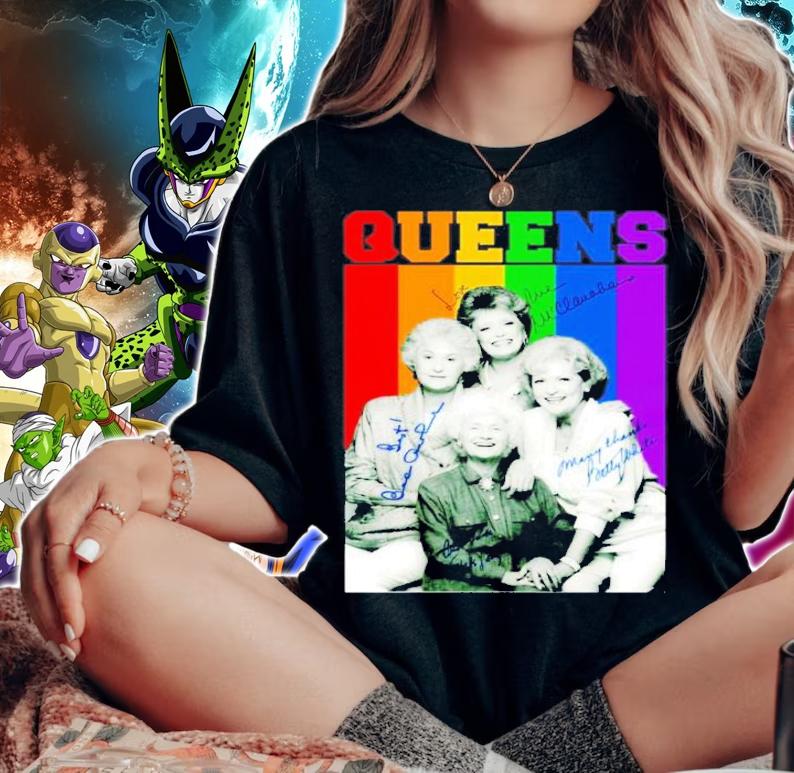 The Golden Girls Queens LGBT Signature T-Shirt t-shirt woman shirt