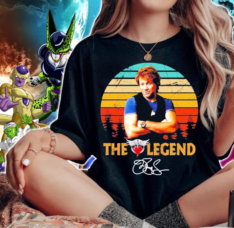 The Legend Wanted Dead Or Alive Bon Jovi Signature T-Shirt t-shirt woman shirt
