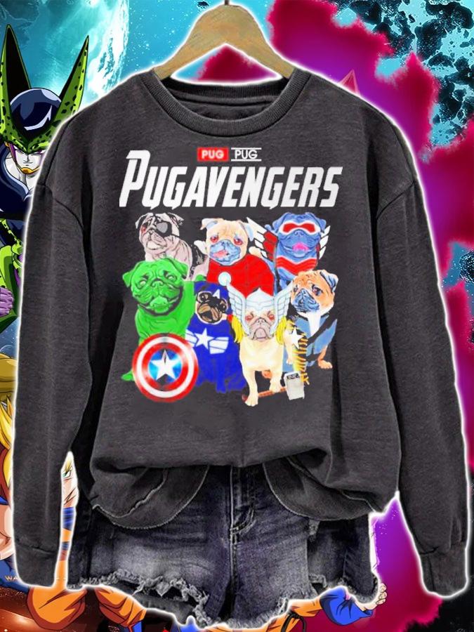 The Marvel Pug Dogs Avengers Pugavengers t-shirt sweatshirt
