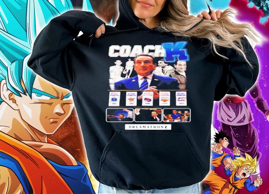 Zion Williamson Coach K Dreamathon Mike Krzyzewski NBA Summer League NCAA T-Shirt t-shirt hoodie