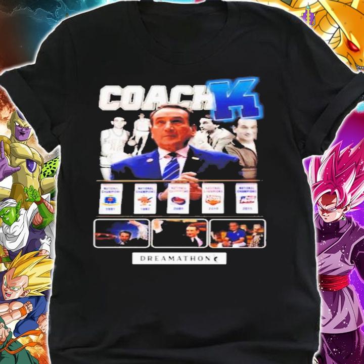 Zion Williamson Coach K Dreamathon Mike Krzyzewski NBA Summer League NCAA T-Shirt t-shirt shirt