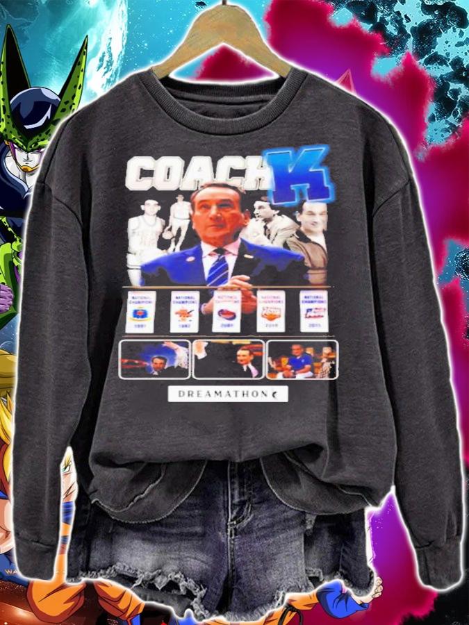 Zion Williamson Coach K Dreamathon Mike Krzyzewski NBA Summer League NCAA T-Shirt t-shirt sweatshirt