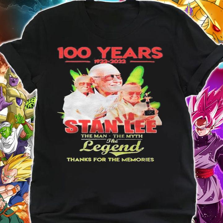 100 years of Stan Lee 1922-2022 the man the myth the legend thank for the memories T-shirt t-shirt shirt