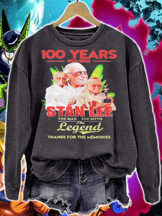 100 years of Stan Lee 1922-2022 the man the myth the legend thank for the memories T-shirt t-shirt sweatshirt