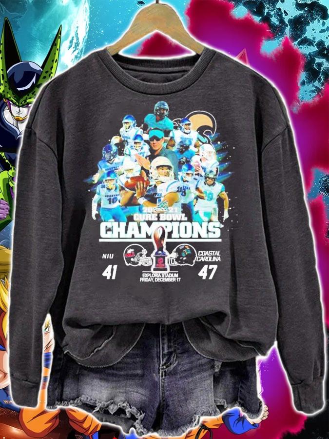 2021 Cure Bowl Champions Northern Illinois Huskies 41 Vs. Coastal Carolina 47 Shirt t-shirt sweatshirt
