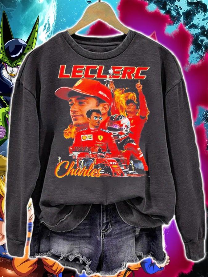 90s Vintage Charles Leclerc Scuderia Ferrari F1 T-Shirt t-shirt sweatshirt