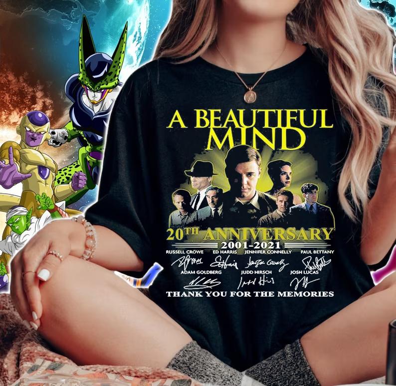 A Beautiful Mind 20th Anniversary 2001 2021 Thank You For The Memories T-shirt t-shirt woman shirt