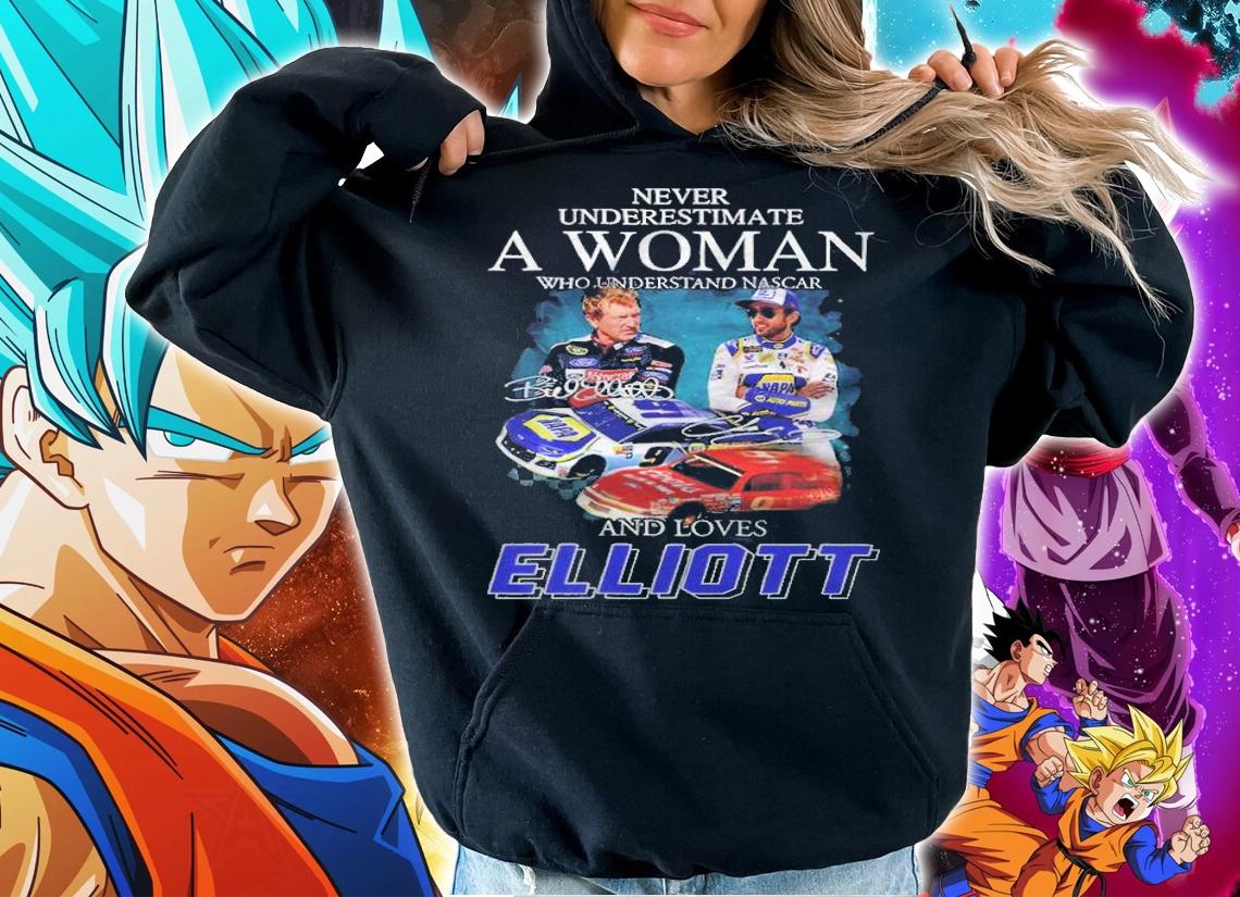 A woman who understand Nascar and loves Elliott signatures shirt t-shirt hoodie