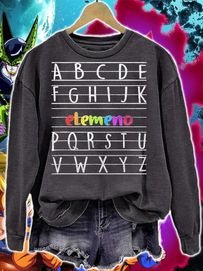 Abc Elemeno Alphabet Funny Preschool & Kindergarten Teacher shirt t-shirt sweatshirt