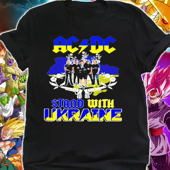 ACDC Rock Band Stand With Ukraine Shirt t-shirt shirt