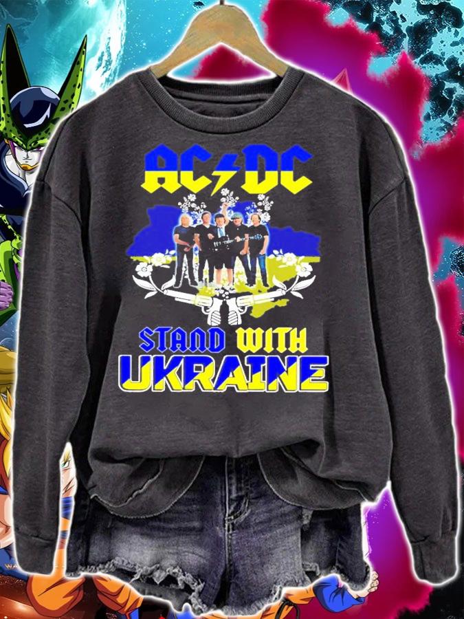 ACDC Rock Band Stand With Ukraine Shirt t-shirt sweatshirt
