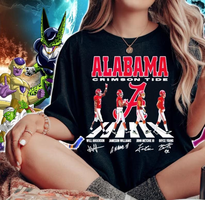 Alabama Crimson Tide Abbey Road Signatures Shirt t-shirt woman shirt