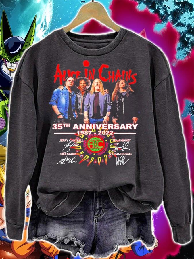 Alice In Chains 35th Anniversary 1987-2022 Signatures Shirt t-shirt sweatshirt