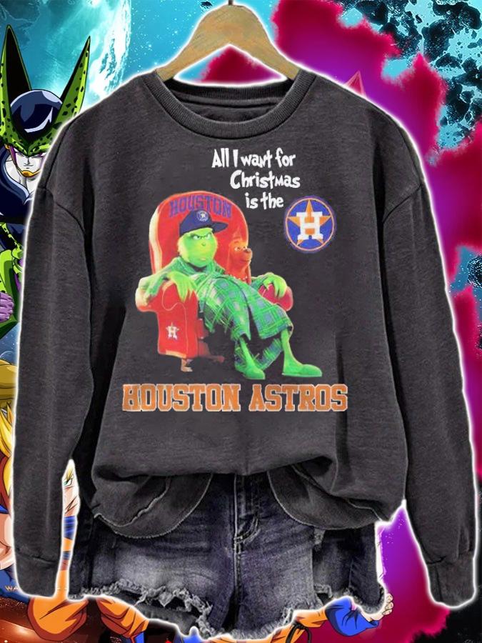 All I want for Christmas is the Houston Astros Green shirt t-shirt sweatshirt
