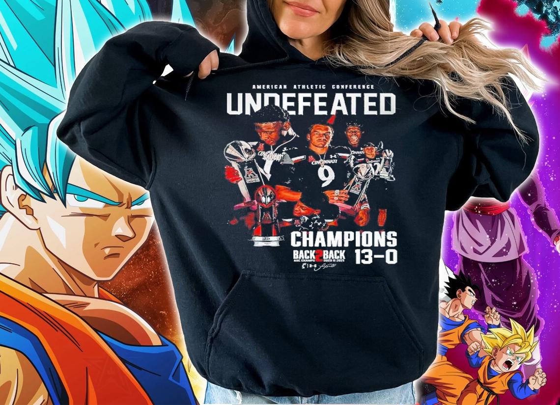 American Athletic Conference Undefeated Champions Back 2 Back 13-0 Shirt t-shirt hoodie