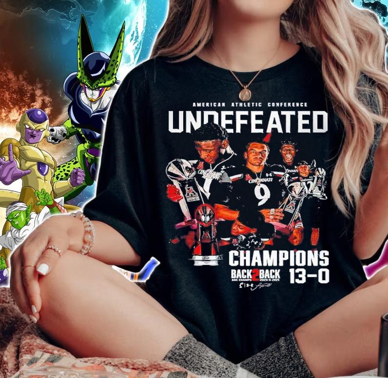 American Athletic Conference Undefeated Champions Back 2 Back 13-0 Shirt t-shirt woman shirt