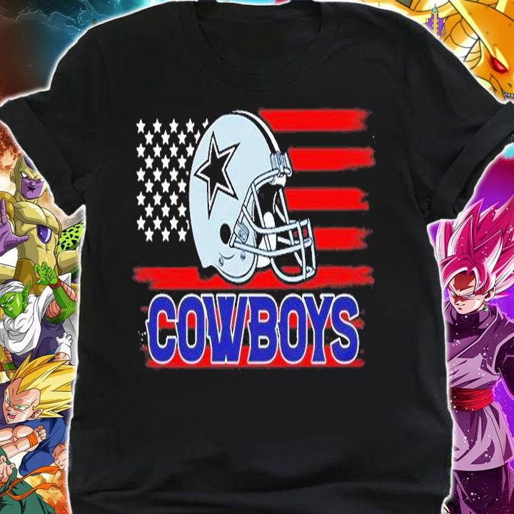 American Flag Helmet Dallas Cowboys T-Shirt t-shirt shirt