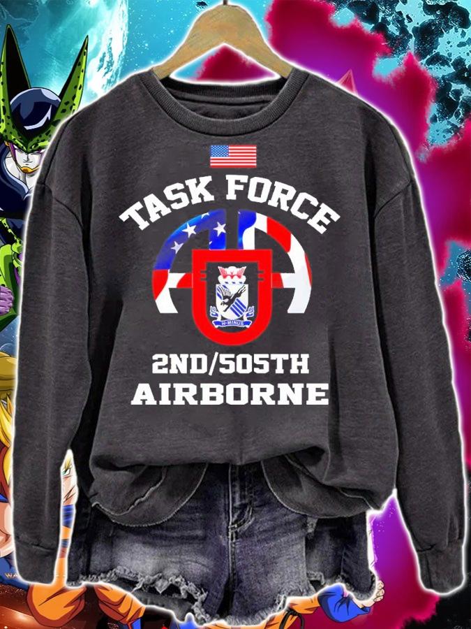 American Flag Task Force 2nd505th Airborne Shirt t-shirt sweatshirt
