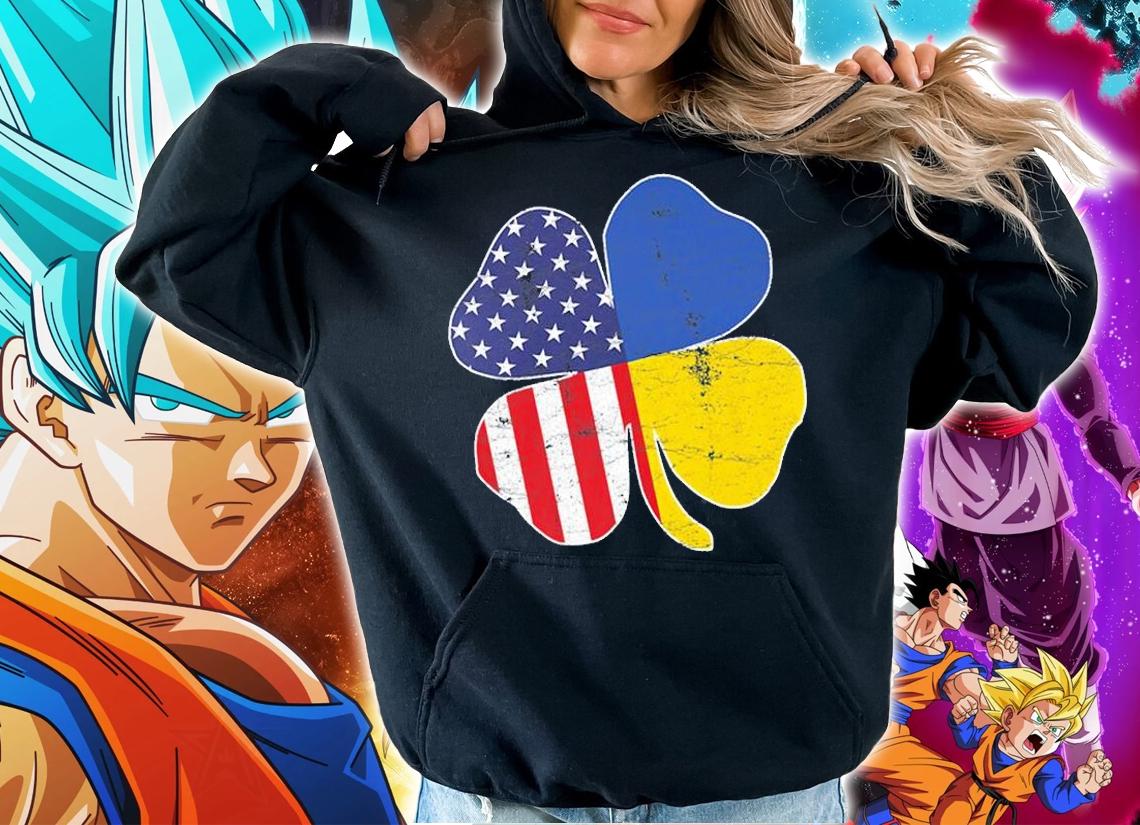 American Ukraine Shamrock St Patrick's Day Ukrainia T-Shirt t-shirt hoodie