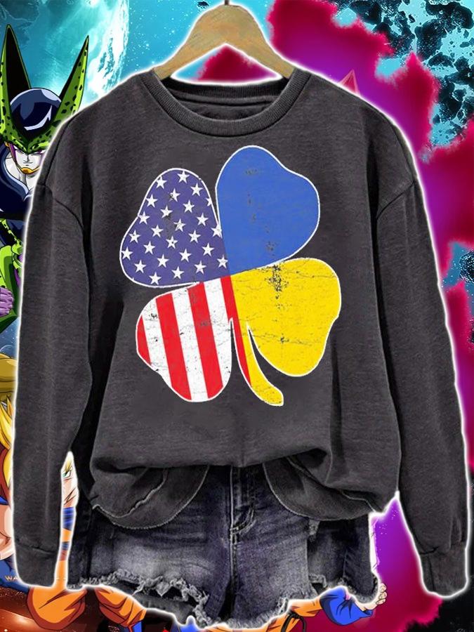 American Ukraine Shamrock St Patrick's Day Ukrainia T-Shirt t-shirt sweatshirt