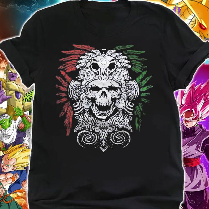 Ancient Aztec King Mexican Skull Mayan Mask Calavera Azteca Shirt t-shirt shirt