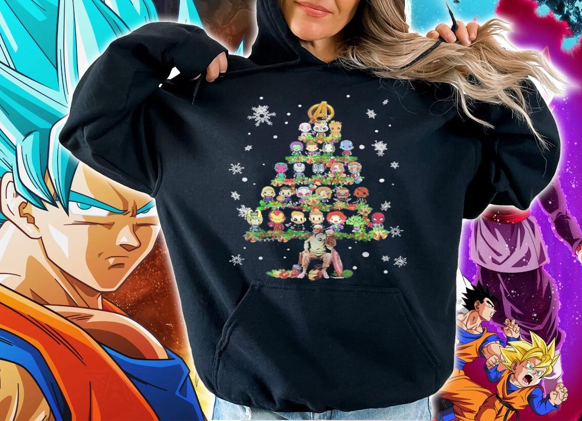 Avenger Marvel Christmas Tree shirt t-shirt hoodie
