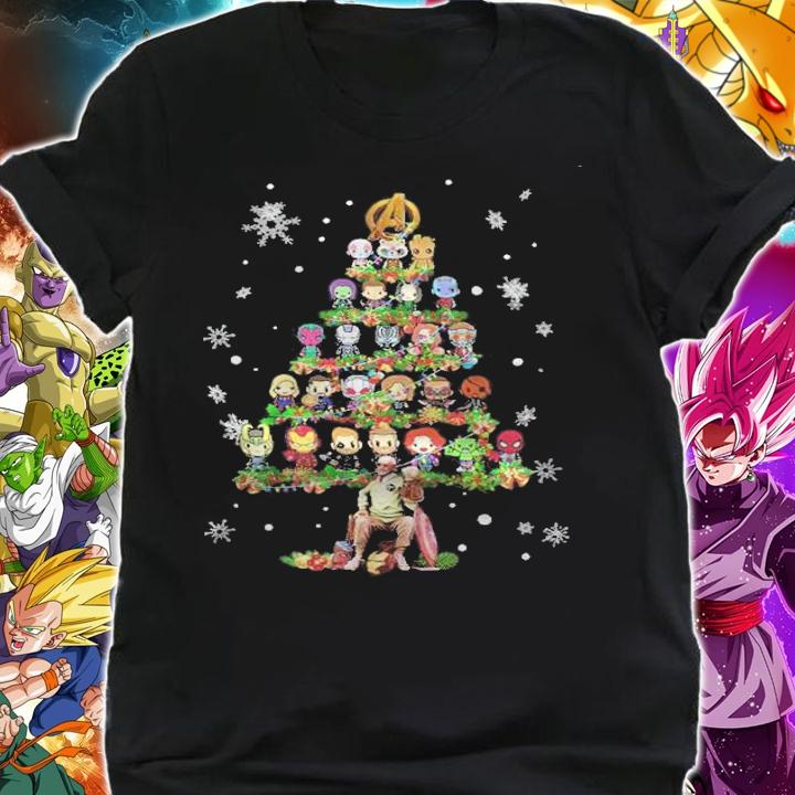 Avenger Marvel Christmas Tree shirt t-shirt shirt